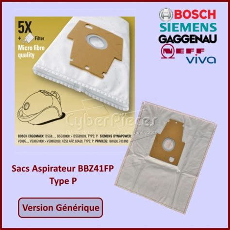 sac aspirateur générique